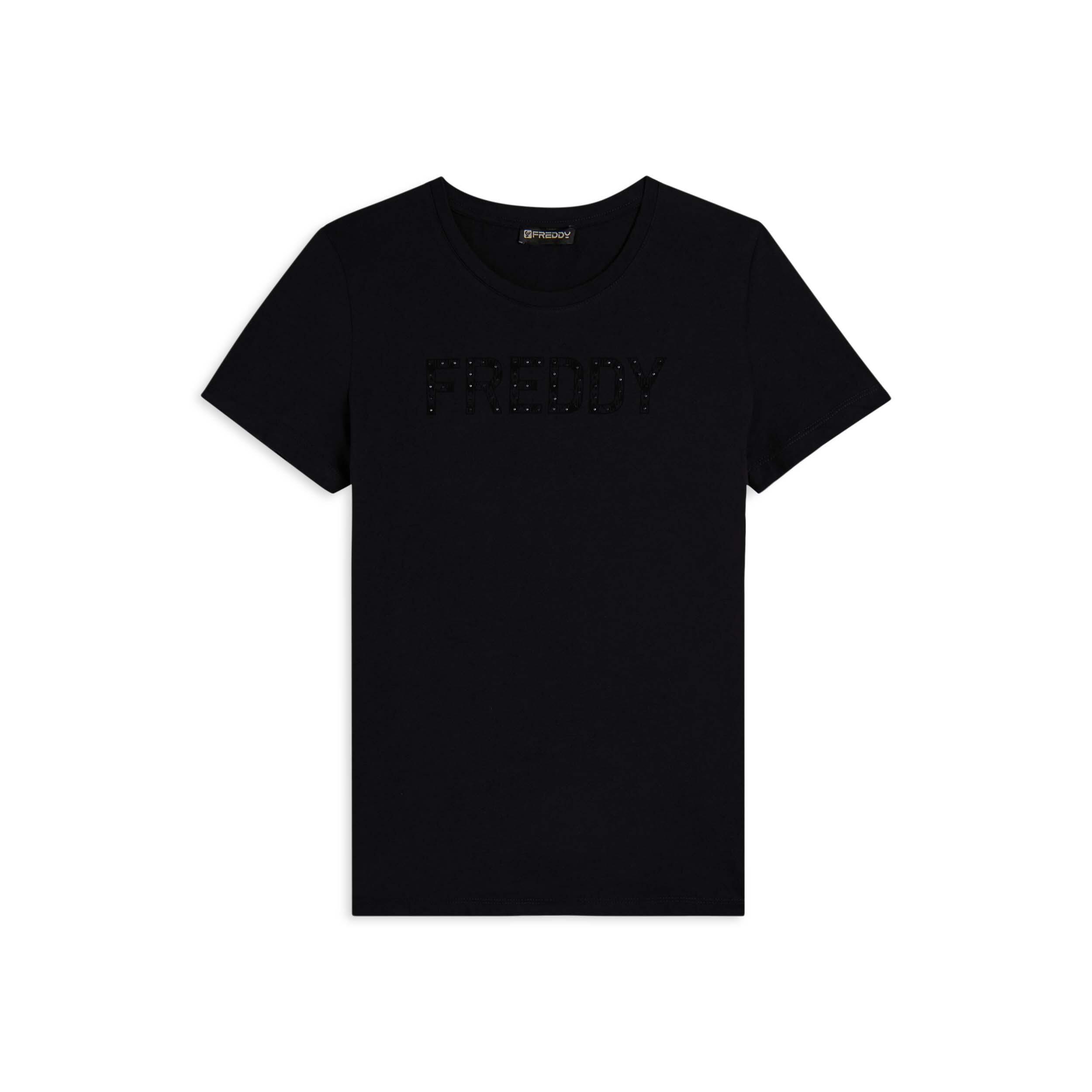 Freddy - T-shirt Avec Logo En Clous Sur Le Devant - T-shirt Manches Courtes - Noir - Decathlon