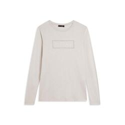 T-shirt long pour femmes avec des fentes et des graphiques brillants