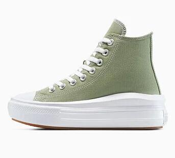 Scarpe donna converse chuck taylor all star move platform - verde