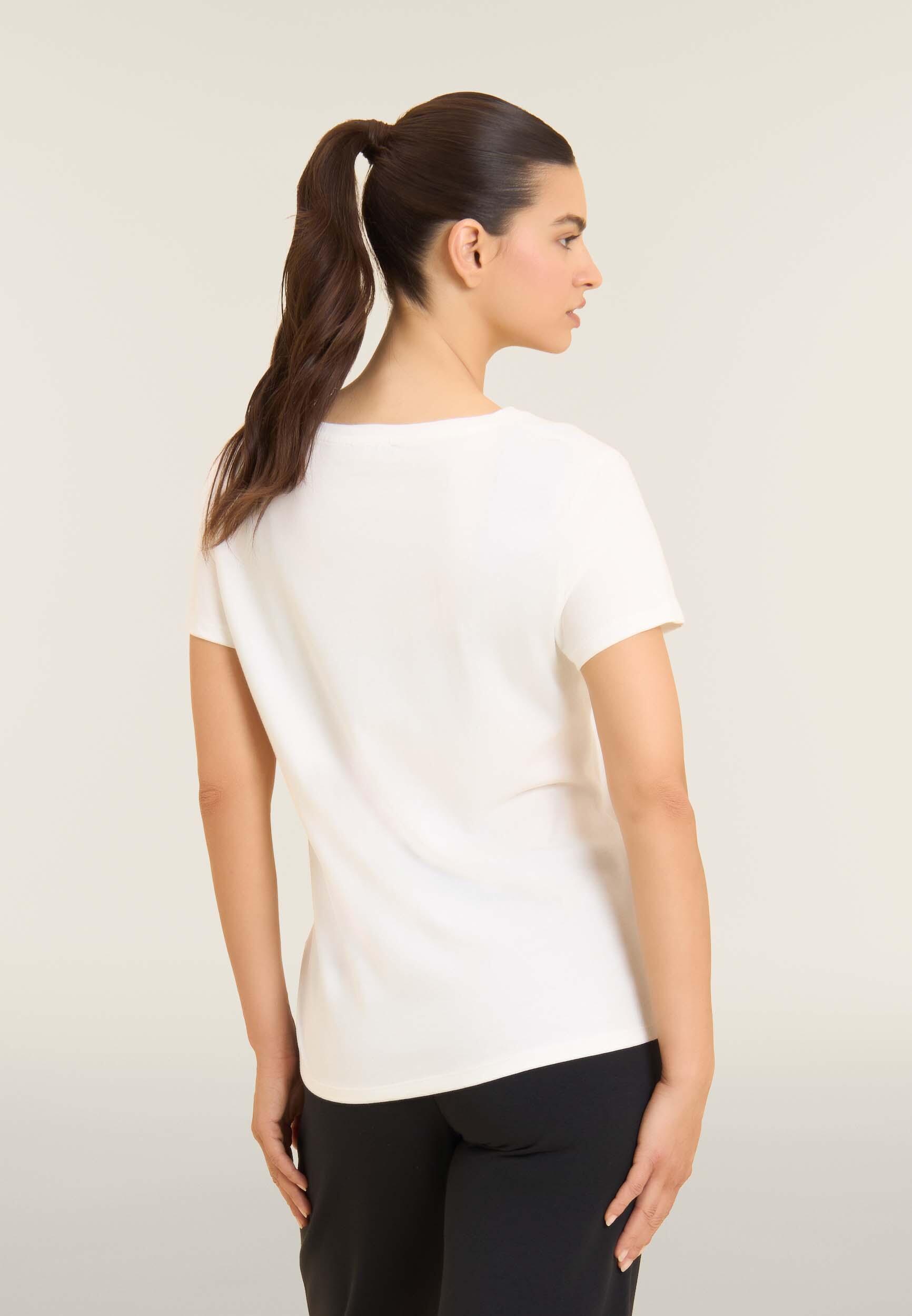 T-shirt con scritta Precious Moments in strass 3/4