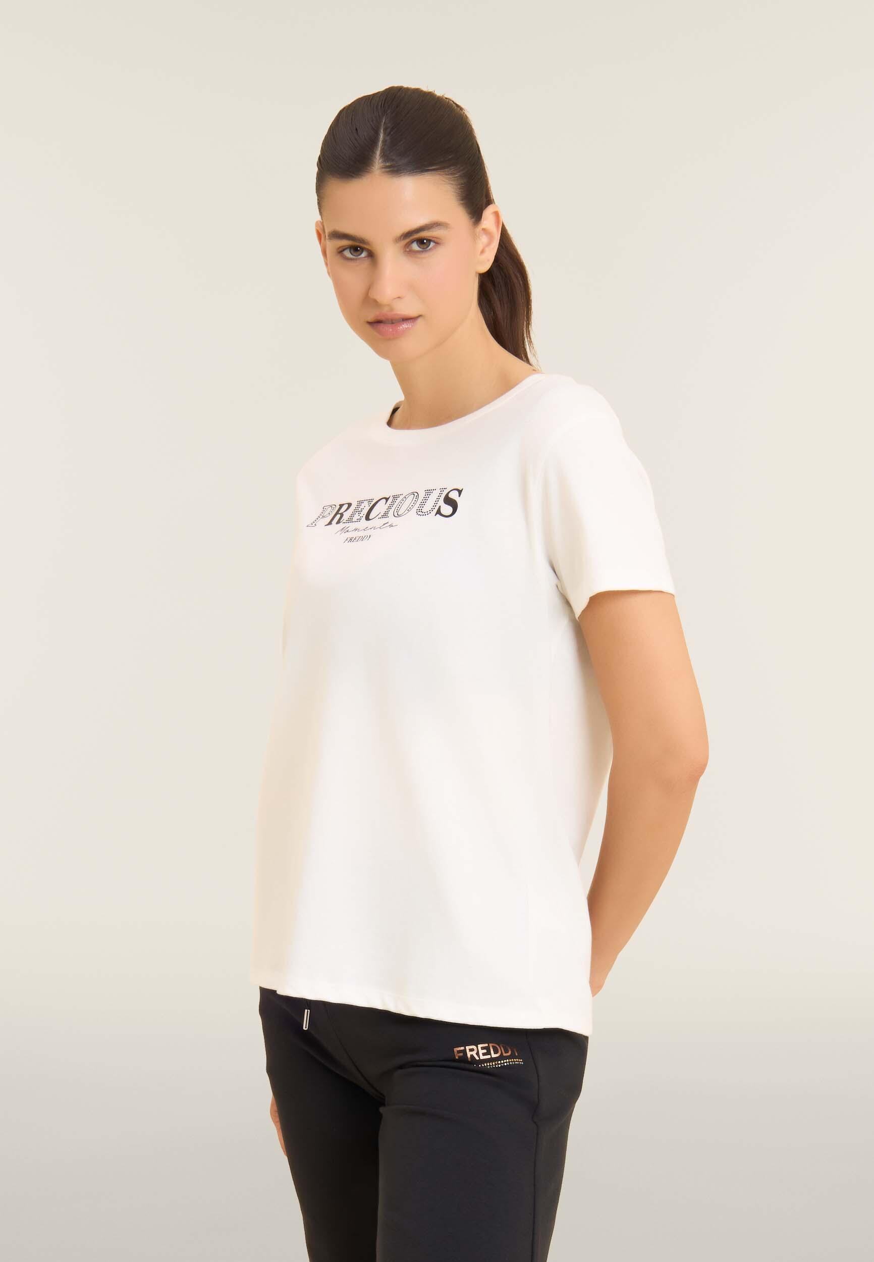 T-shirt con scritta Precious Moments in strass 2/4