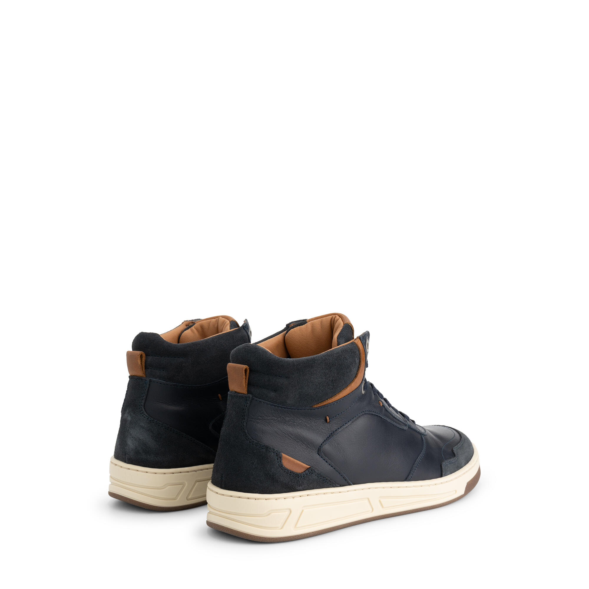 Durham Herren - Halbhohe Sneakers - Leder - Marine 2/5