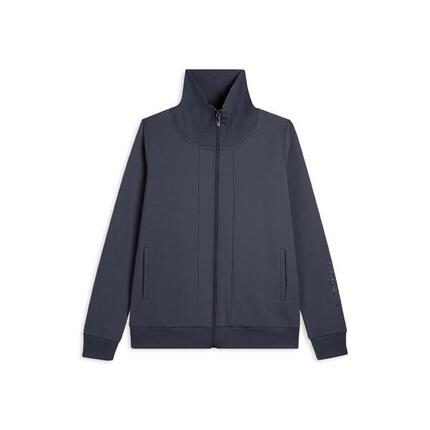 Sweat-shirt zippé avec col retournable