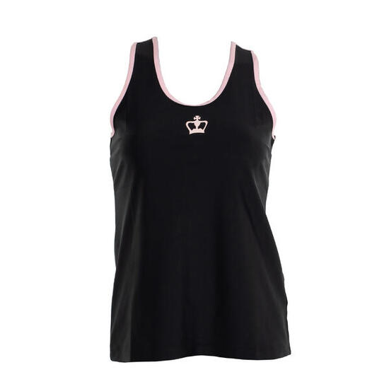 Black Crown Juarez Zwart/Roze | Lichtgewicht padelshirt voor dames