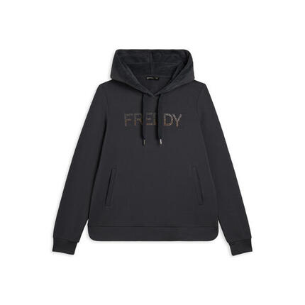 Sweat-shirt de sport pour femmes avec capuche intérieure en velours