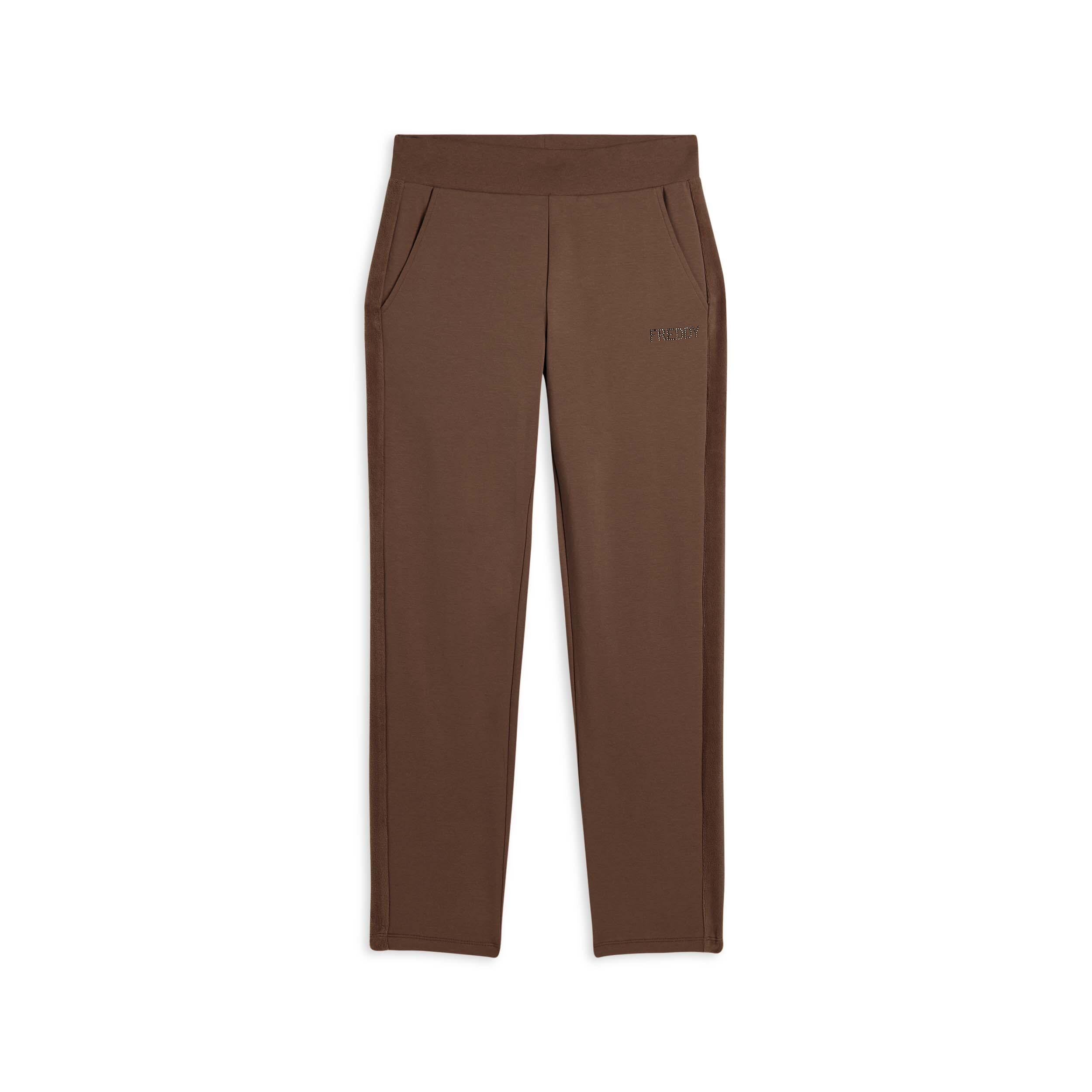 Freddy - Pantalon De Sport Pour Femmes Avec Pièce Décorative En Velours - Pantalons - Beige - Decathlon