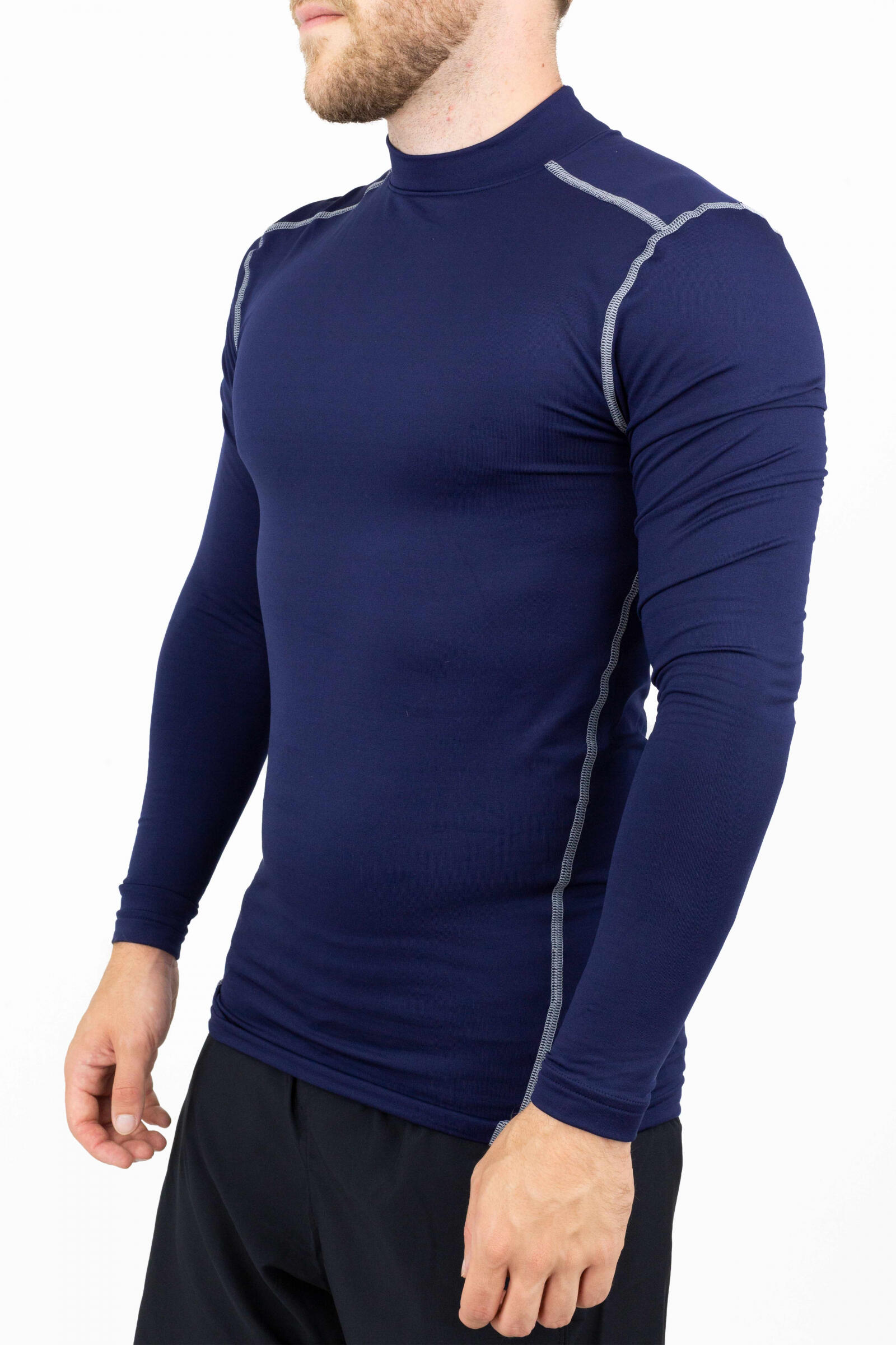 Under Armour Camiseta De Manga Larga Coldgear Compression Mock Azul 2/3