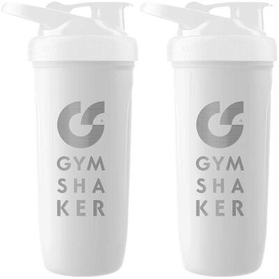Edelstahl Protein Shaker 2er Pack - Schwarz