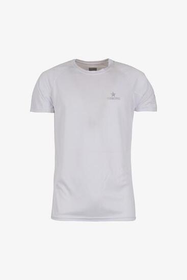 T-shirt Esercito running bianca a maniche corte uomo