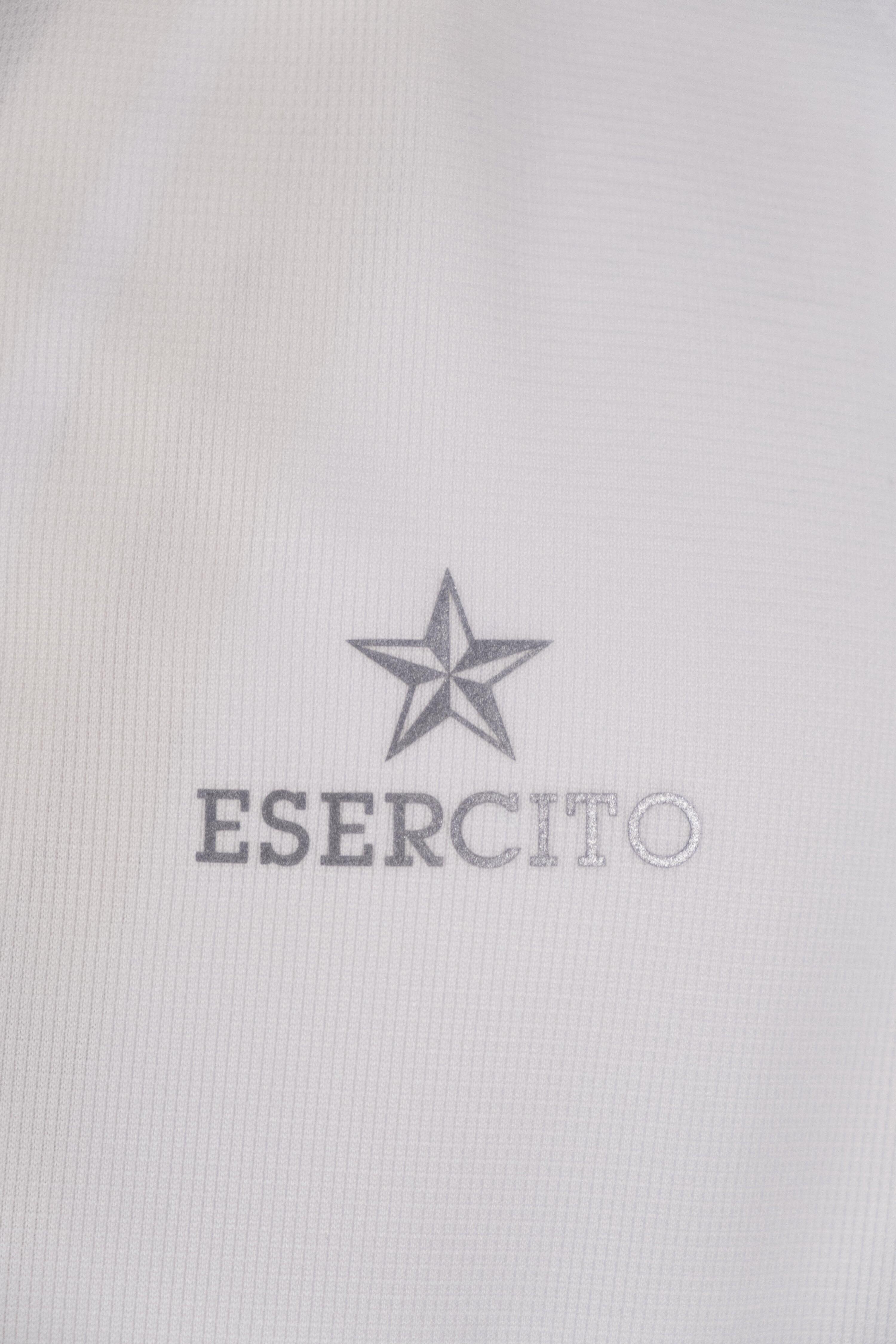 T-shirt Esercito running bianca a maniche corte uomo 3/4