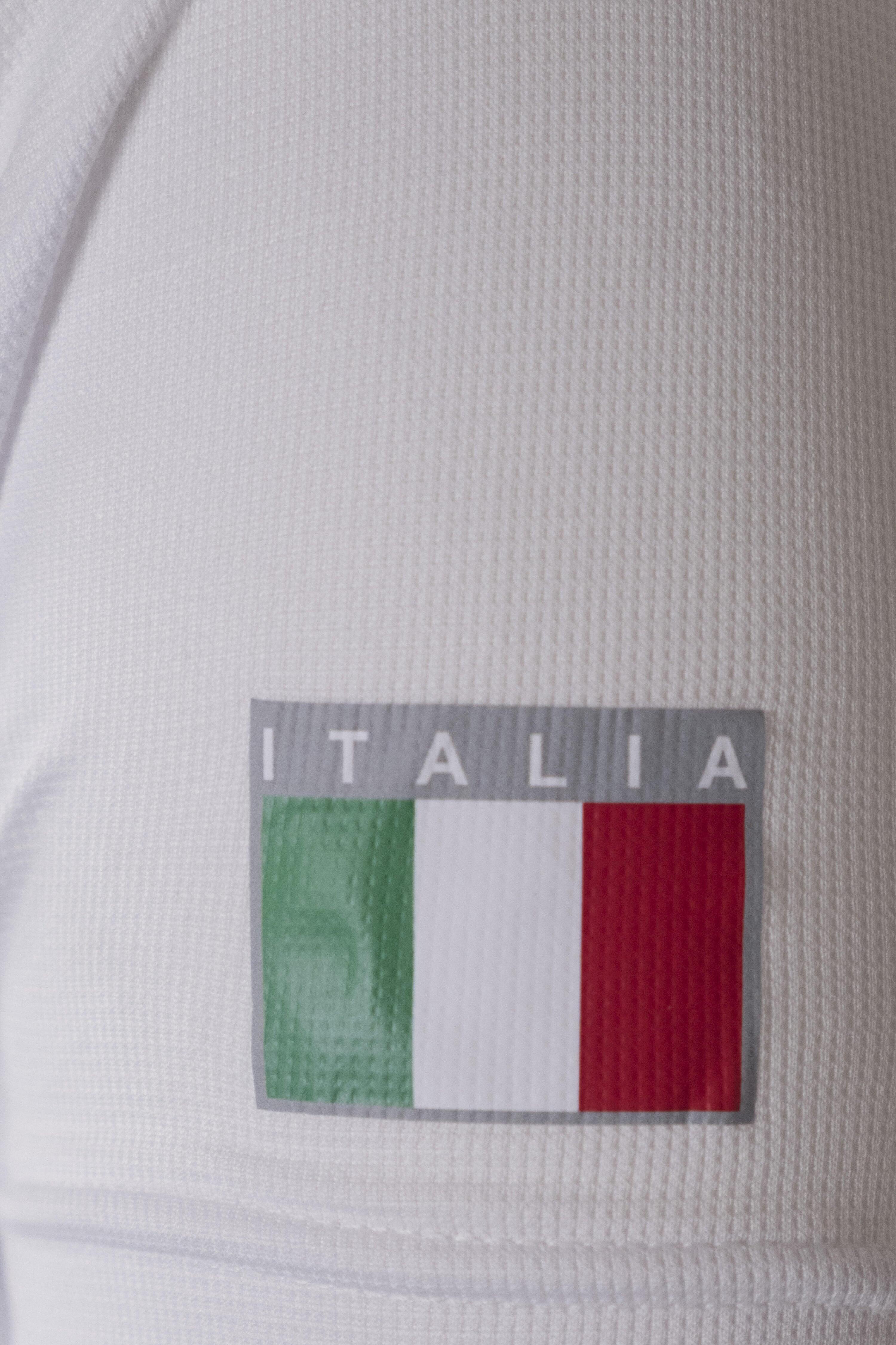 T-shirt Esercito running bianca a maniche corte uomo 4/4