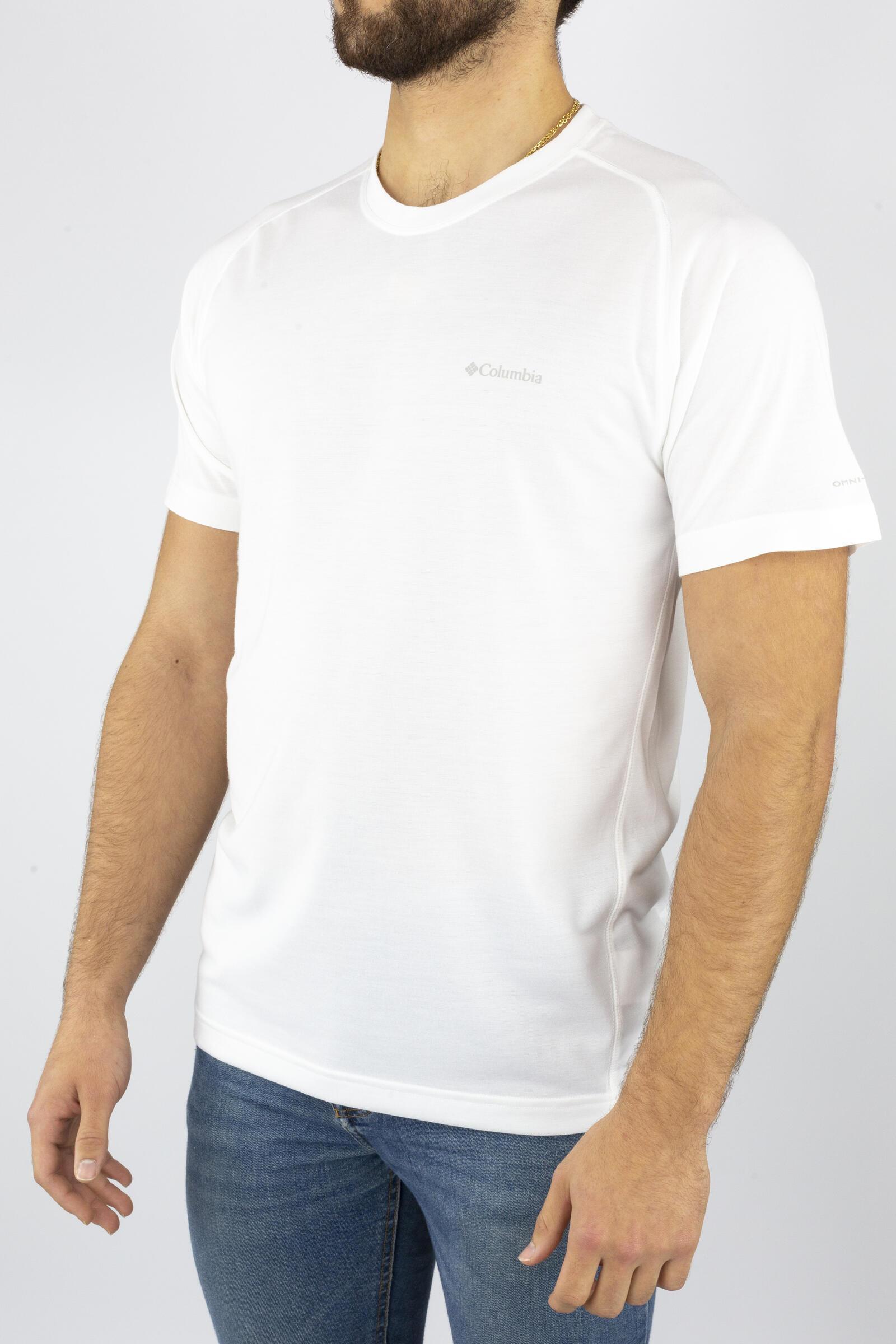 Columbia Camiseta Deportiva De Manga Corta Mountain Tech Iii Blanco 2/4