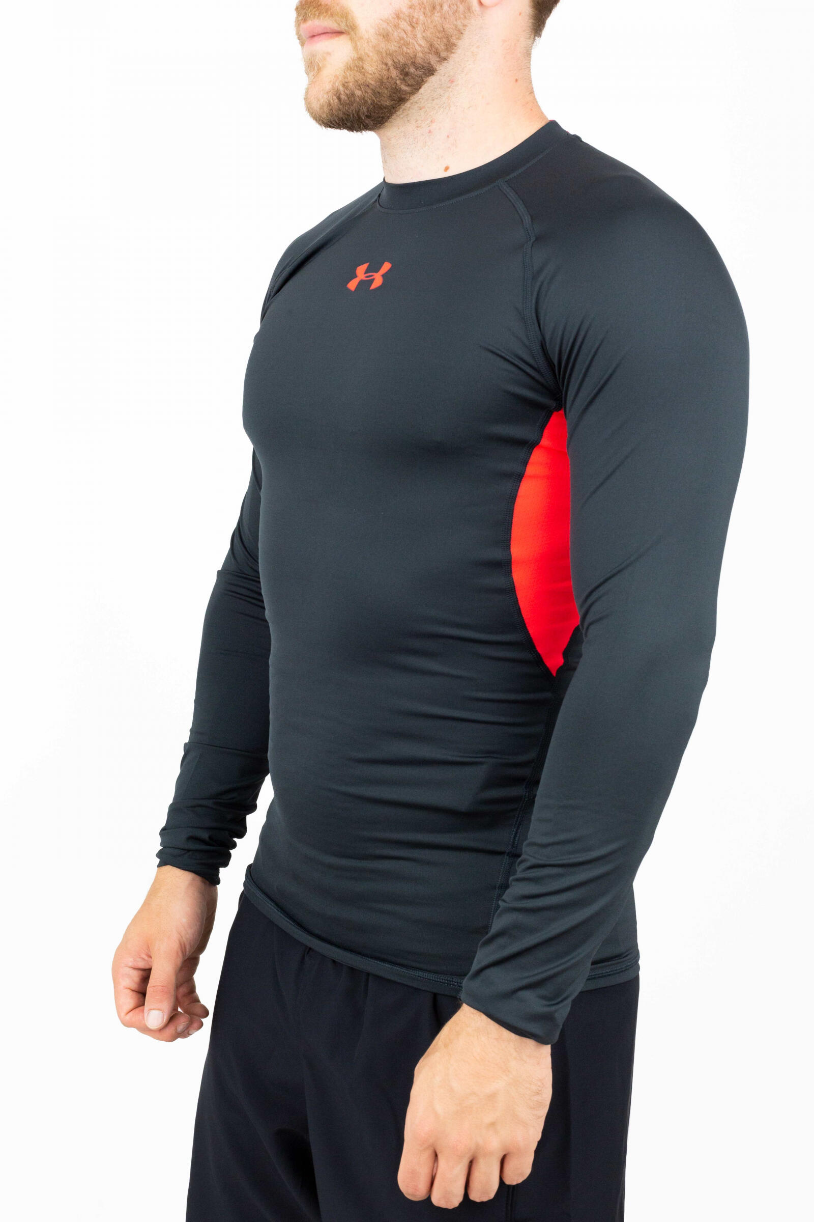 Under Armour Camiseta De Manga Larga Heatgear Armour Rojo/negro 2/4
