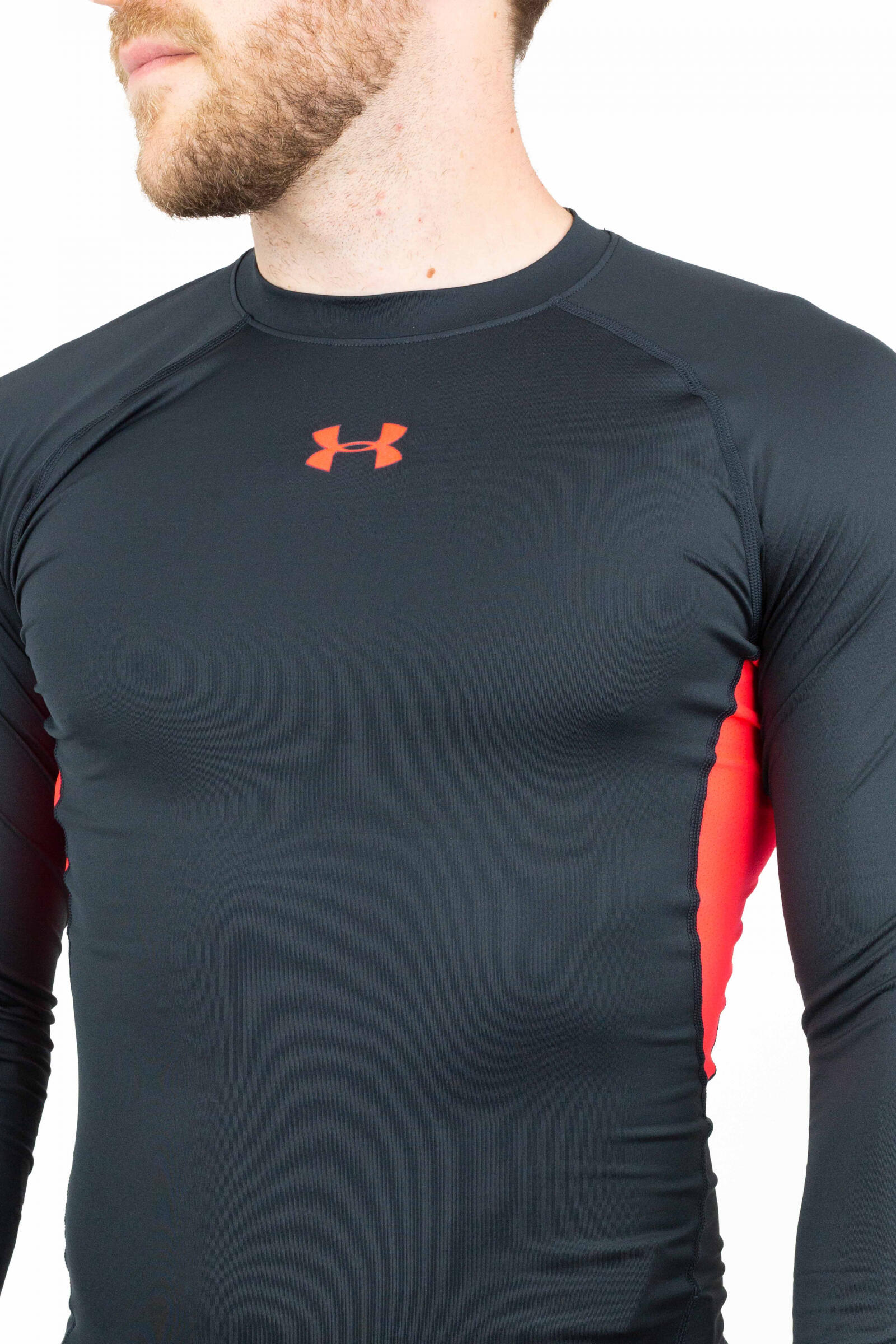 Under Armour Camiseta De Manga Larga Heatgear Armour Rojo/negro 4/4