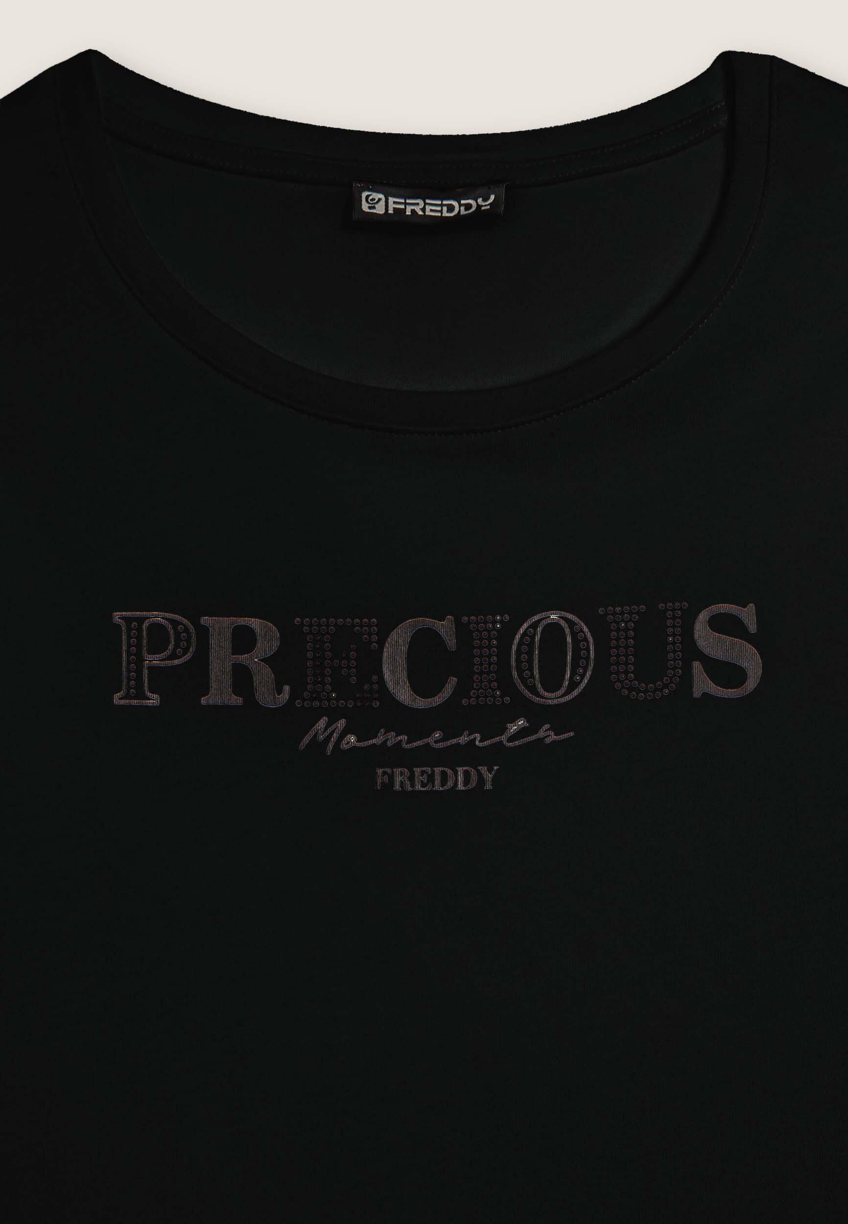 T-shirt con scritta Precious Moments in strass 3/3