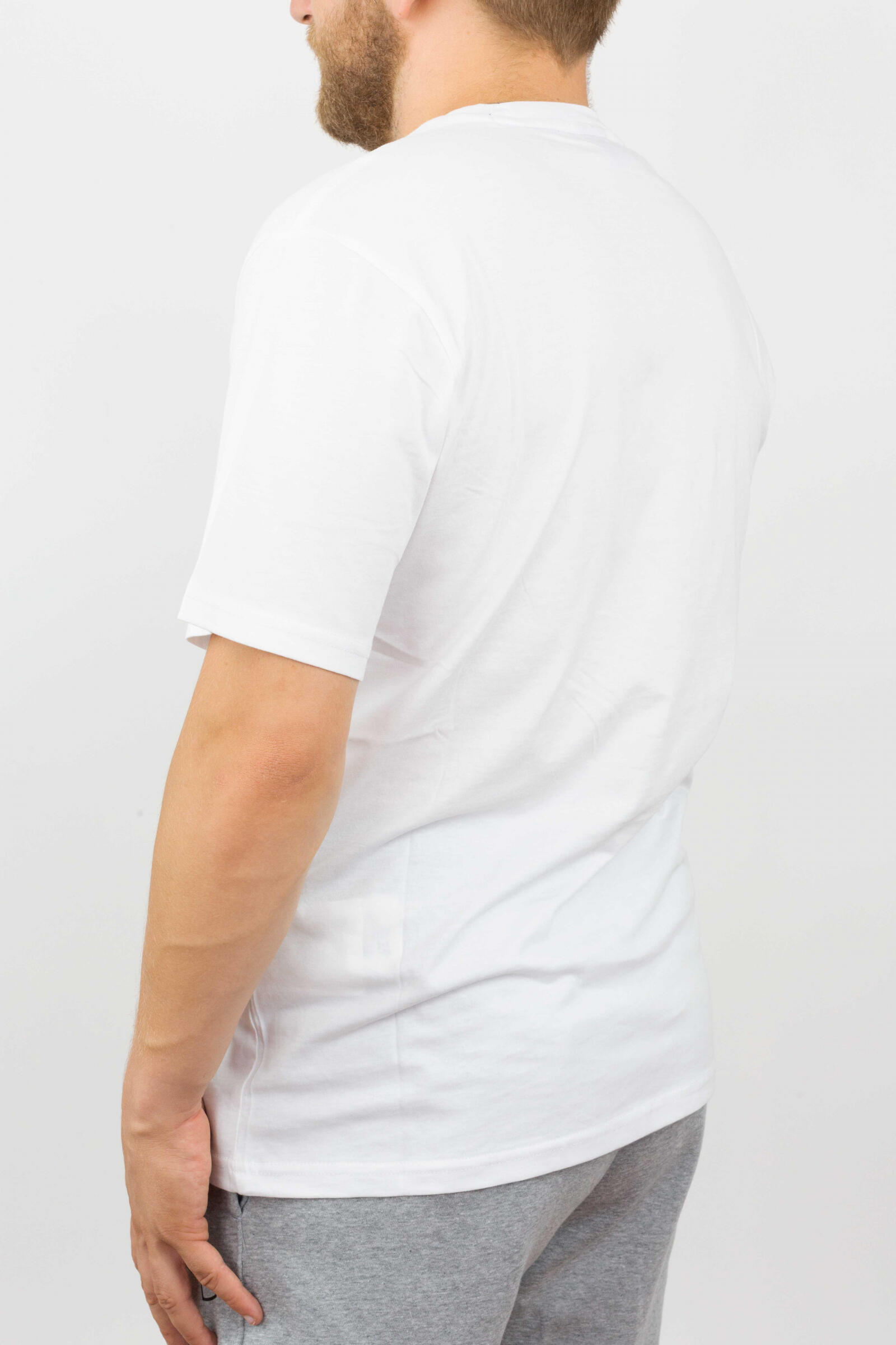 Champion Camiseta Champion Crew Neck Big Logo Blanco 3/4