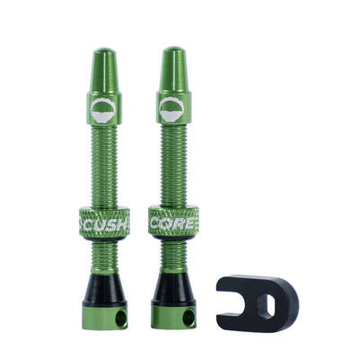 Valvola tubeless Cushcore - 55 mm (coppia) - Verde