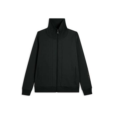 Felpa con zip e collo alto risvoltabile