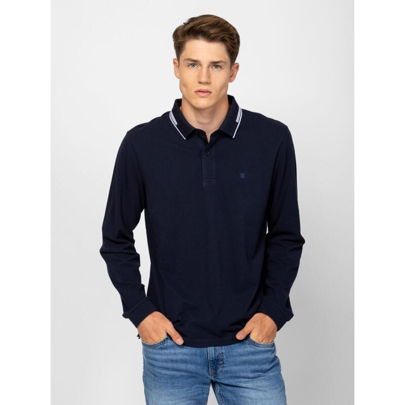 Tricou cu mânecă lungă și guler pentru bărbați CARTER