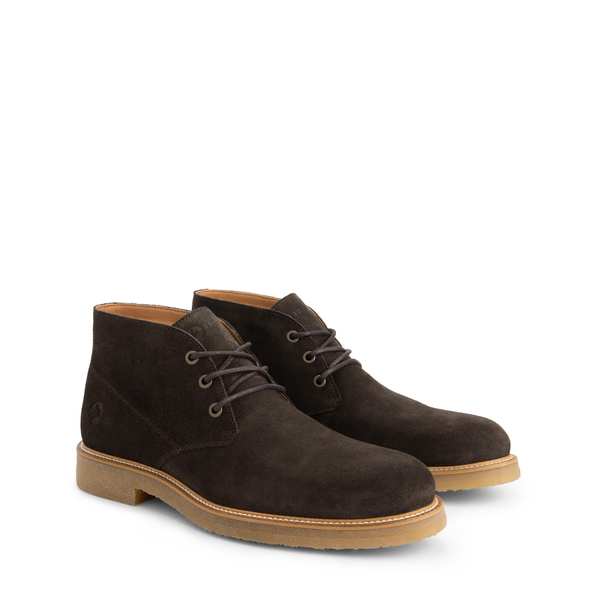 Travelin' - Ferryhill Homme - Chaussures À Lacets - Cuir - Marron Foncé - Bottes - Marron - Decathlon