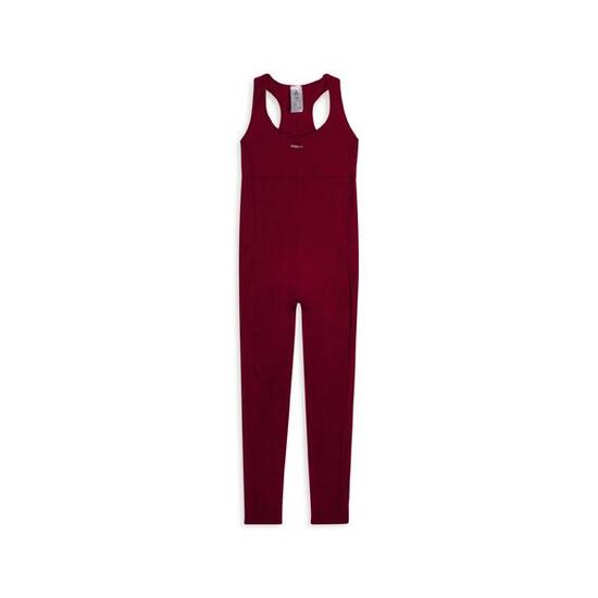 Tuta jumpsuit seamless con schiena scoperta e cuciture shaping
