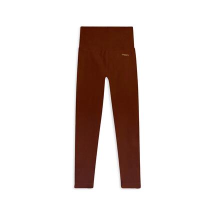 Leggings 7/8 à taille haute en tissu côtelé sans coutures