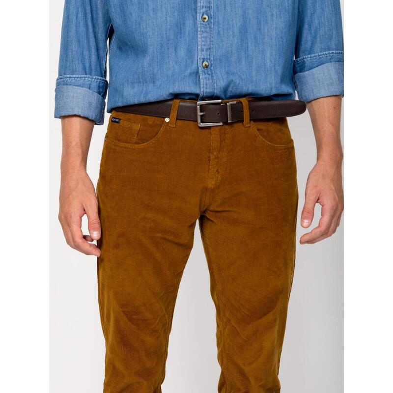 Pantaloni lungi din in pentru bărbați FUMIL