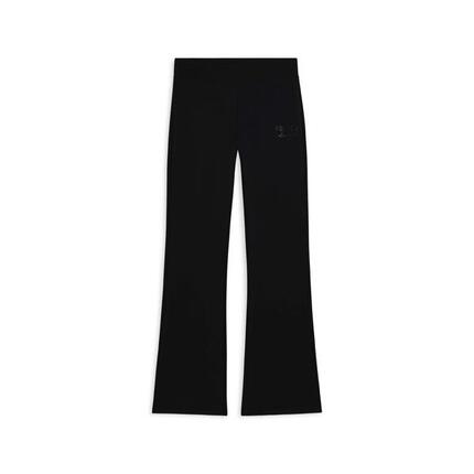 Pantalon flare en molleton élastique