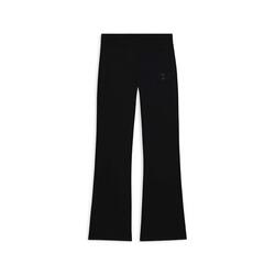 Pantalon flare en molleton élastique