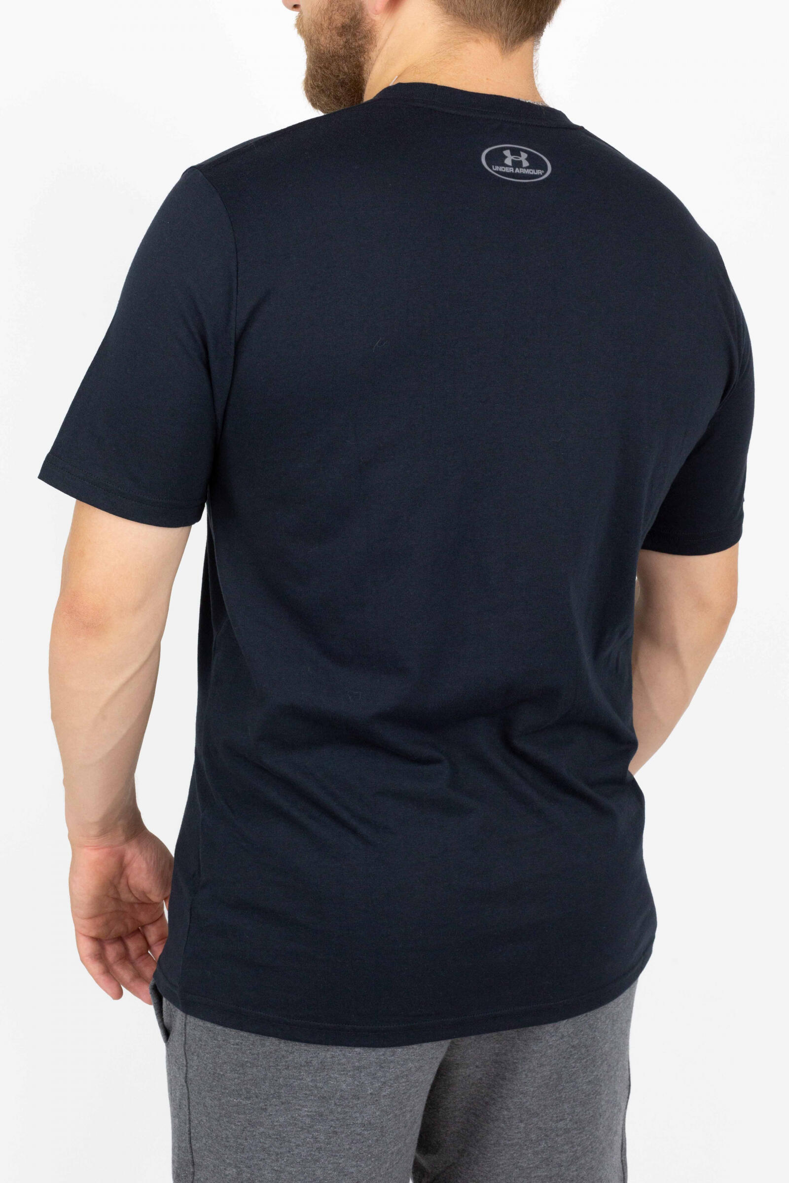 Under Armour Camiseta Con Logotipo Grande Negro 3/4