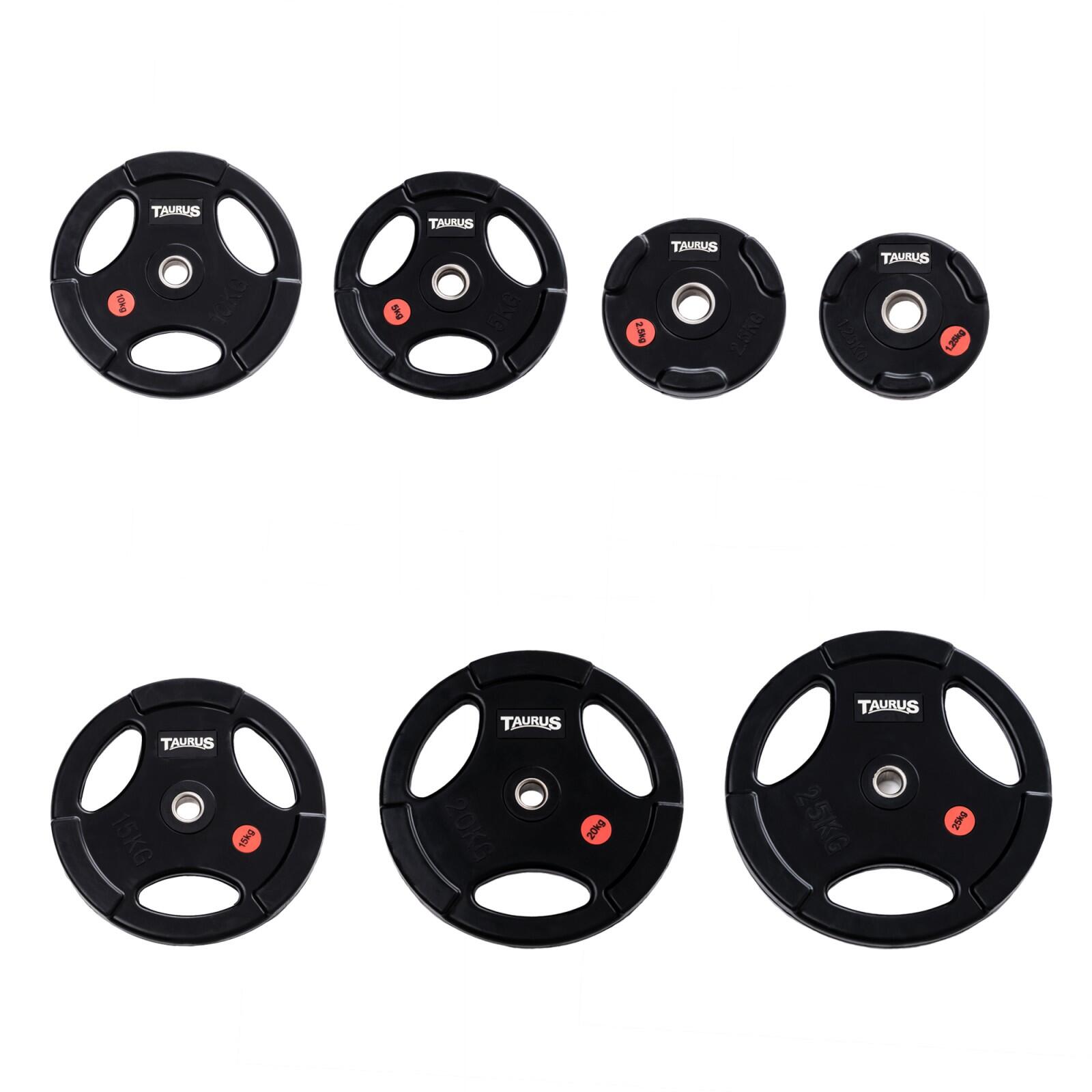 3G Pro halterschijven 30 mm gerubberd 2/4