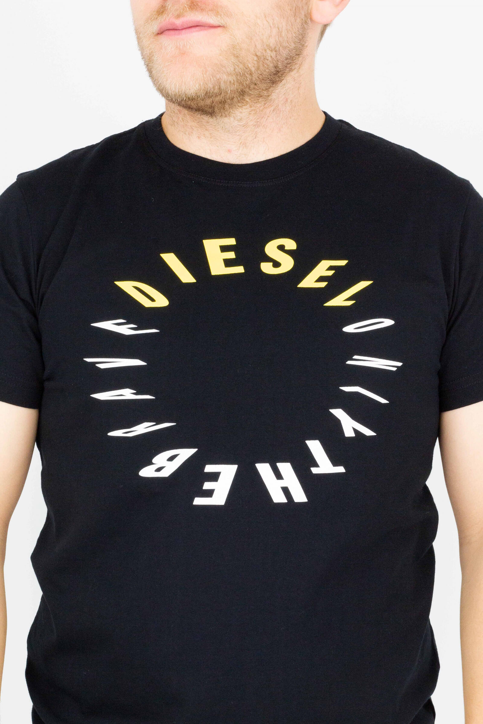 Diesel Camiseta Diego-y2 Negro 4/4