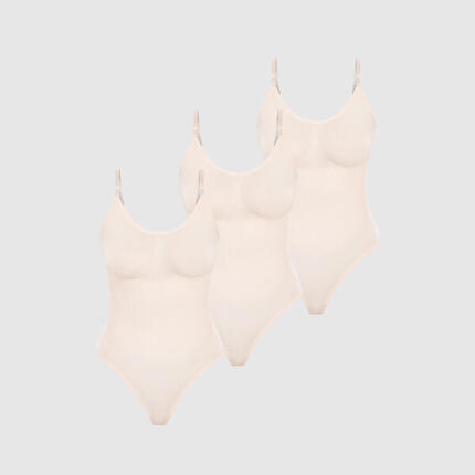 Damen Shapewear String Bodysuit 3x Nysa Bodysuit Schwarz