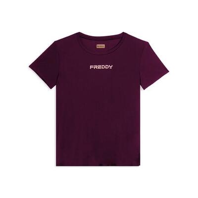 T-shirt tecnica con spacchi laterali e fit regolare