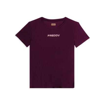T-shirt technique avec fentes latérales et coupe classique