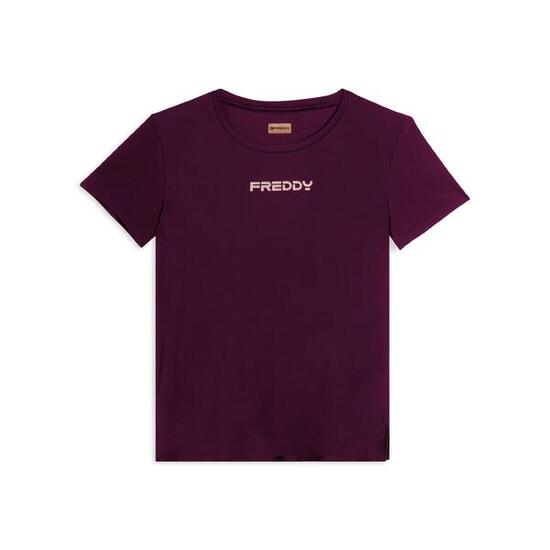 T-shirt tecnica con spacchi laterali e fit regolare