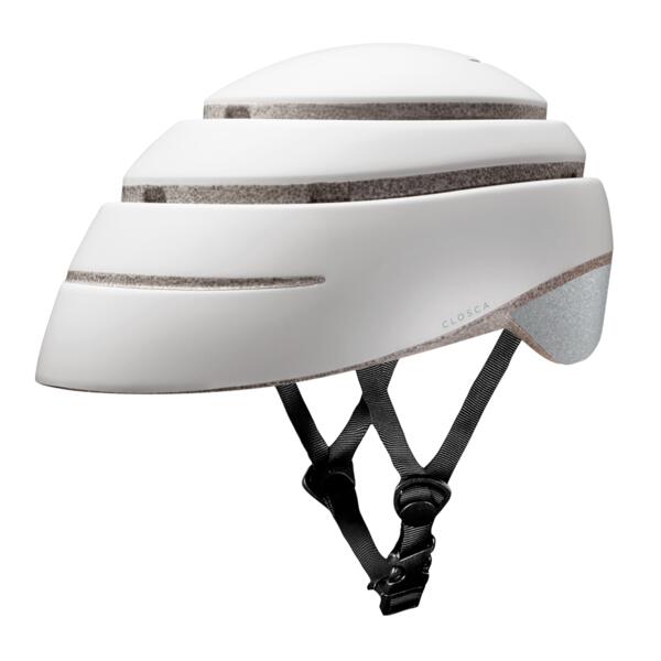 Closca Casco De bicicleta para adulto plegable helmet loop. y patinete eléctricoscooter mujer hombre unisex. pearlwhitem grafito reflectante