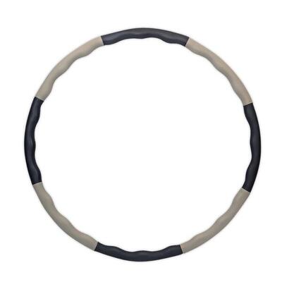 Elli Hoop® M - DAS ORIGINAL - Hula Hoop Reifen schwarz-grau [1,3 kg]