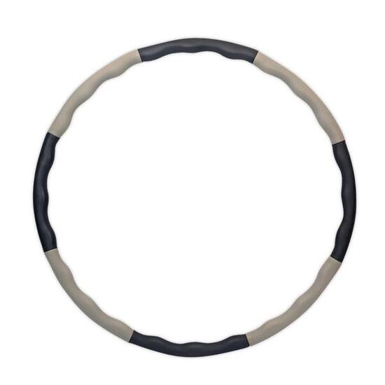 Elli Hoop® M - DAS ORIGINAL - Hula Hoop Reifen schwarz-grau [1,3 kg]