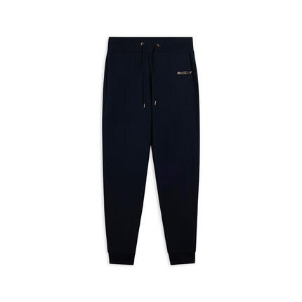 Pantalon avec bords côtelés aux chevilles et cordon à la taille