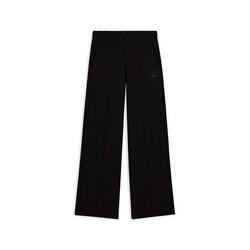 Pantalon à jambe large avec couture centrale décorative