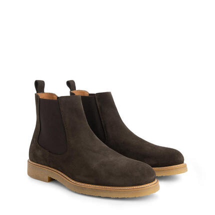 Fowley Herren - Chelsea boots - Leder - Dunkelbraun
