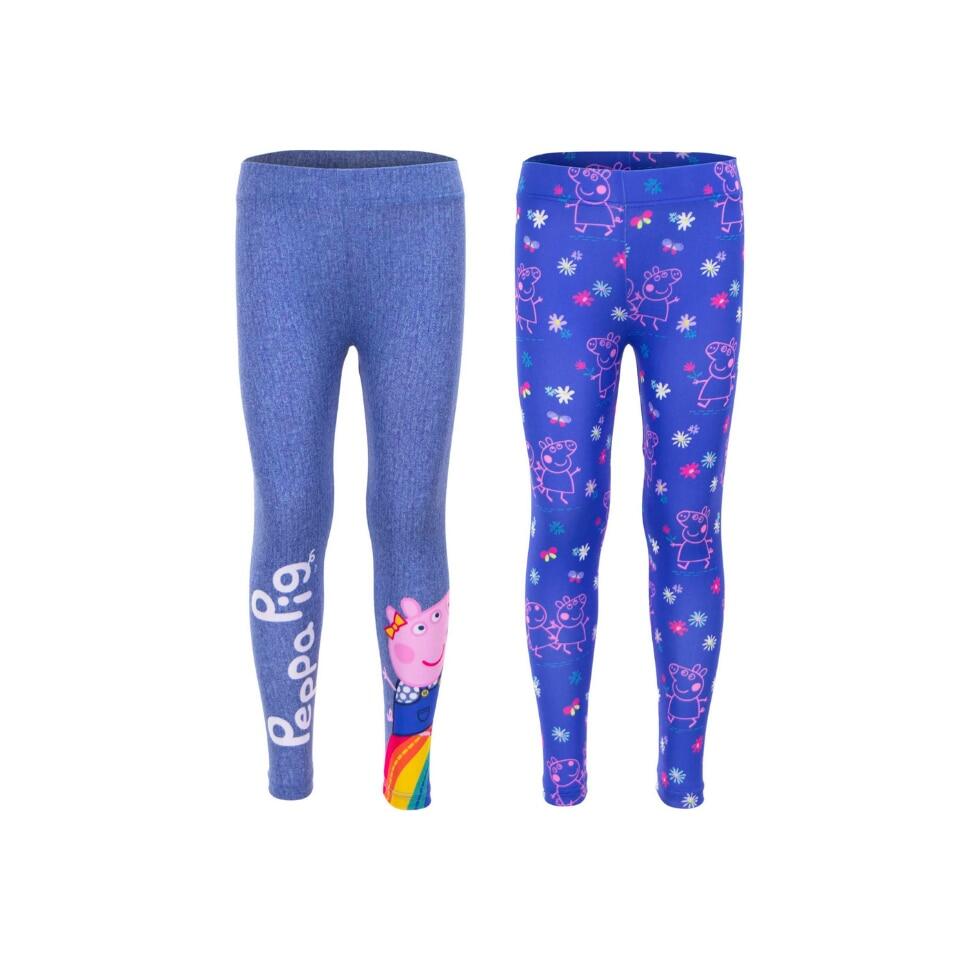 Set 2 perechi pantaloni pentru fete, Peppa Pig