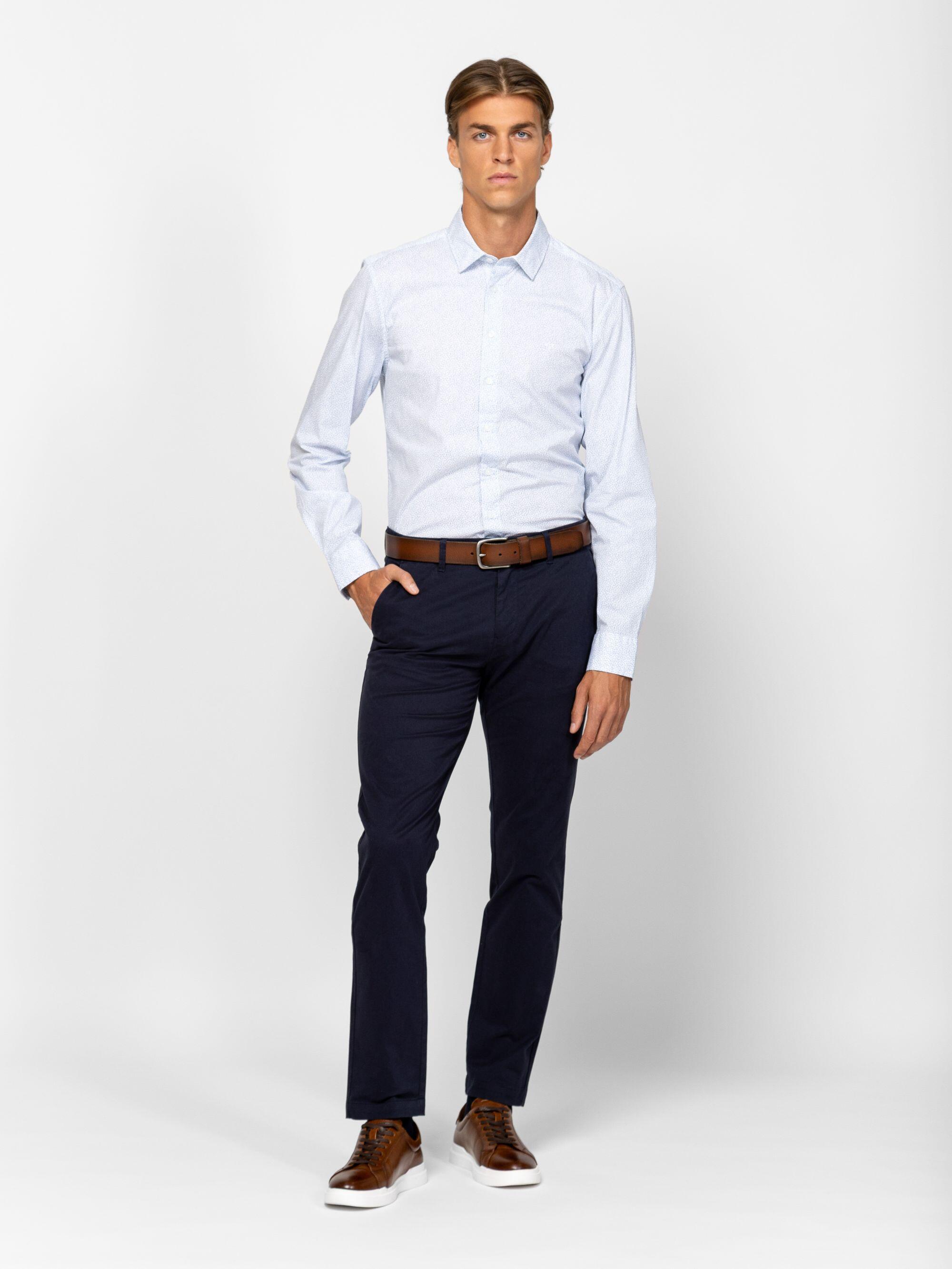 Pantaloni lungi din in pentru bărbați FERMO