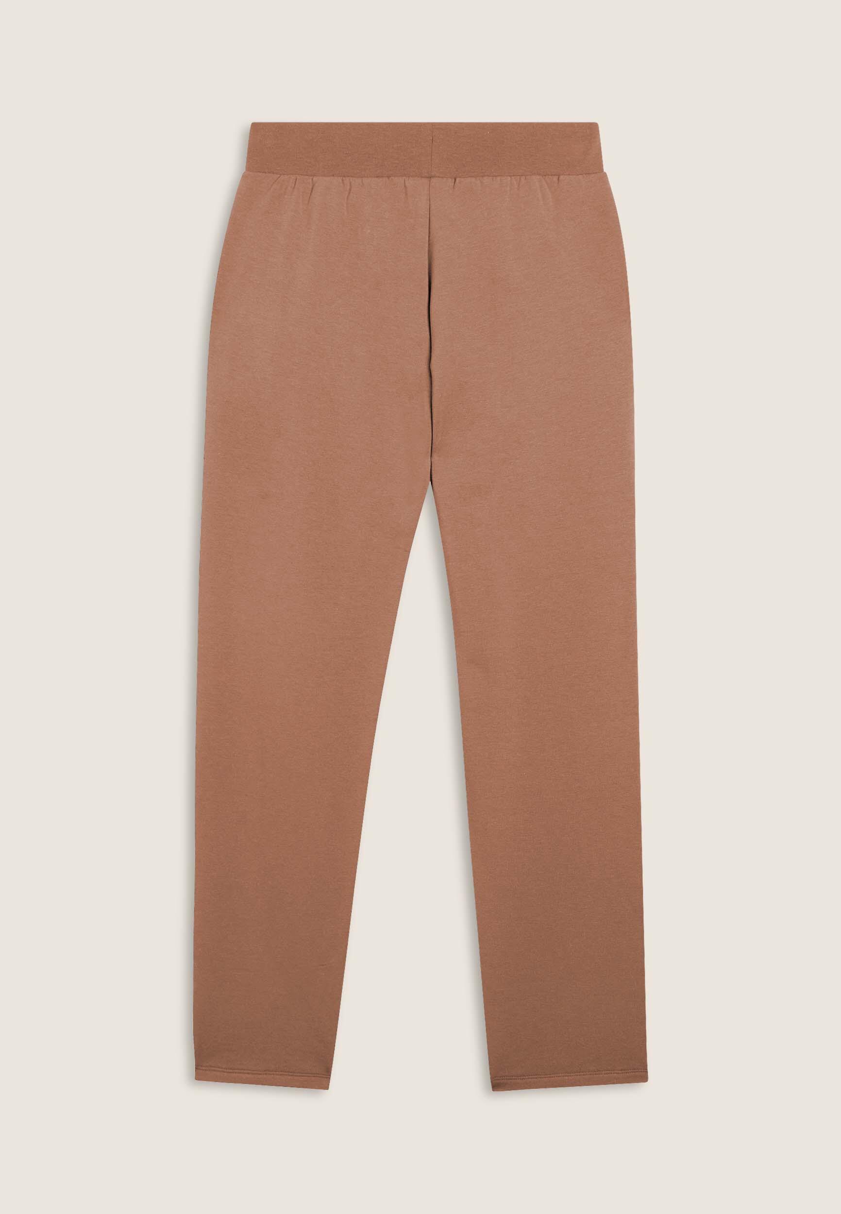 Pantaloni sportivi da donna con fondo dritto e logo strass 2/3