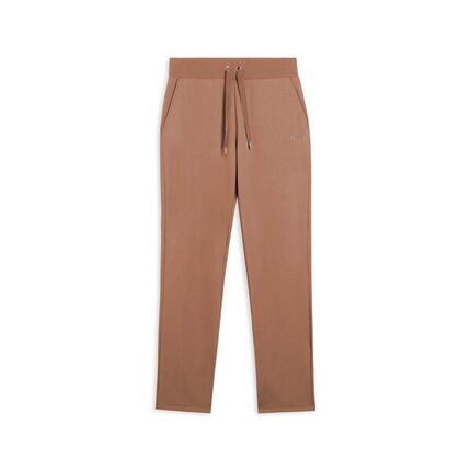 Pantalon de sport pour femmes avec bord droit et logo en paillettes