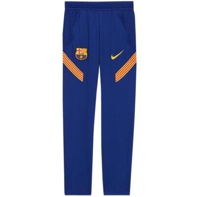 Spodnie Nike FC Barcelona Junior Dri‑FIT Strike – Slim Fit, szaro‑niebieskie