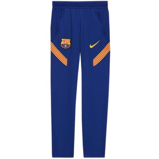 Spodnie Nike FC Barcelona Junior Dri‑FIT Strike – Slim Fit, szaro‑niebieskie