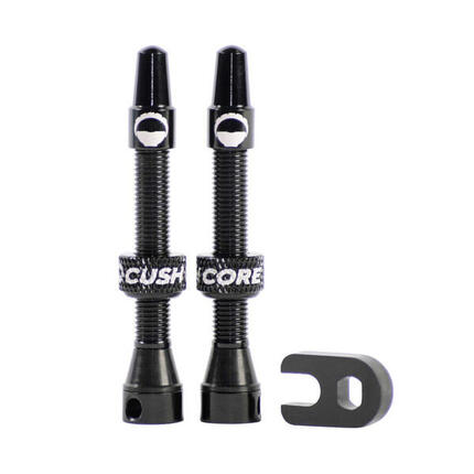Valve tubeless Cushcore - 55mm (la paire) - noir