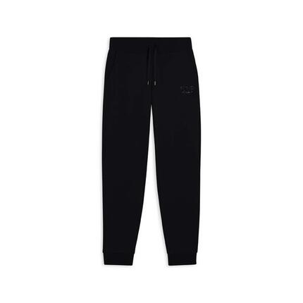 Pantalon de sport caractérisé par un bord avec bandes aux chevilles et cordon